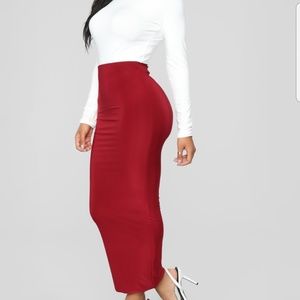Fashionnova long pencil skirt